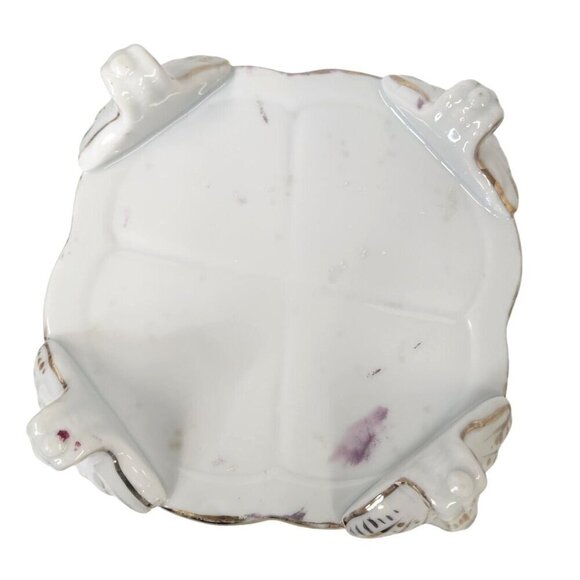 Antique Hand Painted Roses Porcelain Jardiniere Planter - Picture 14 of 16